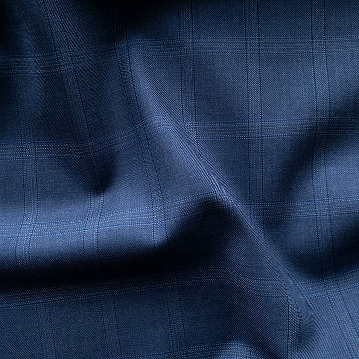 Delft Plaid Wool Blend Suiting