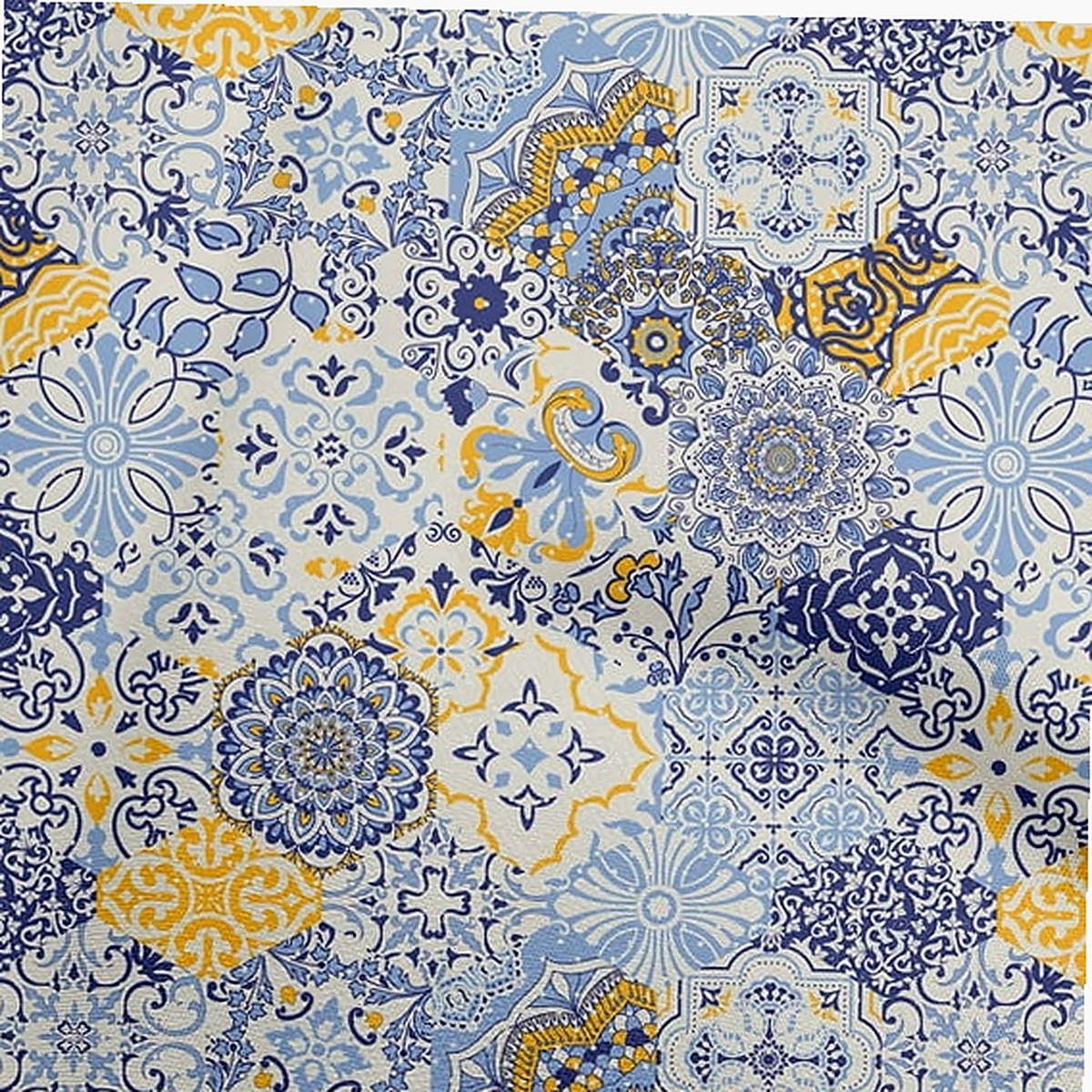 Mandala Tile Dress Material