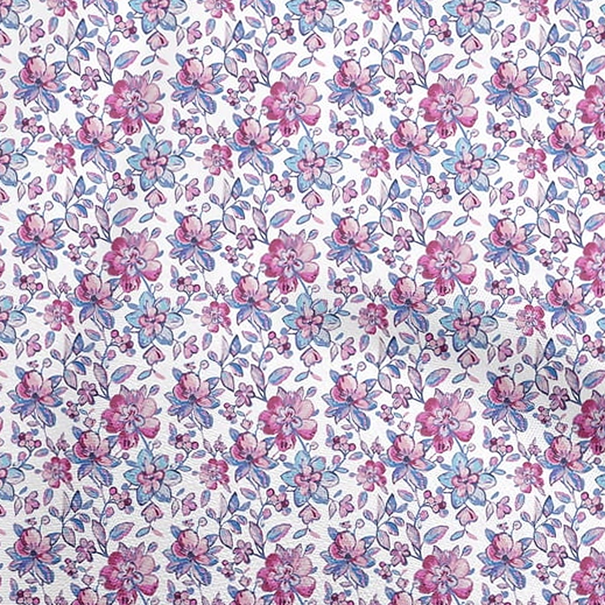 Powder Bloom Floral Dress Material