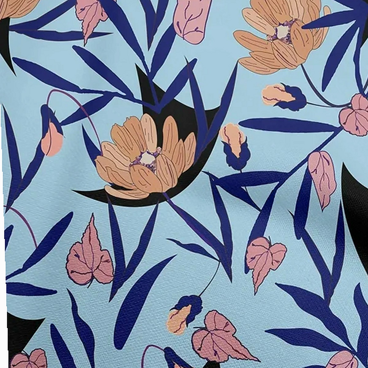 Sky Garden Floral Dress Material